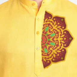DEVOILER Ethnic Motifs Printed Kurta With Pyjamas image 3