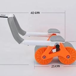 bellveen Bellveen® Ab Roller Wheel Exercise with Elbow Support, Automatic Rebound Abdominal Wheel, Double Wheel elbow and knee support for gym (Multi color) image 2