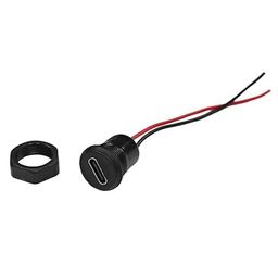 ESPTRONICS 10 Pcs Type C Female USB Panel Mount Socket Connector with Wire for Electronic Circuits and DIY Kit. image 4