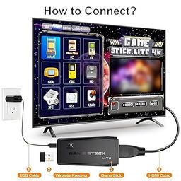 Wireless video games for tv gaming Retro gaming console with Game Stick 1080p Plug & Play TV Video Game Set for 2 player with 9Emulator for Kids & Old School Station Video Game image 4