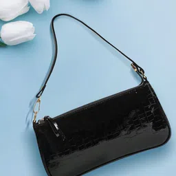 Mast & Harbour Textured Structured Shoulder Bag-image-62