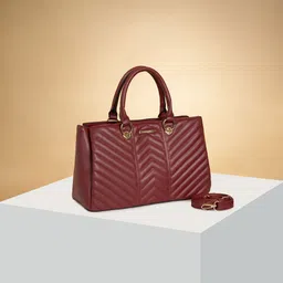 Forever Glam by Pantaloons PU Structured Handheld Bag with Quilted image 1