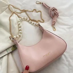 SYGA Leather Structured Shoulder Bag-image-5