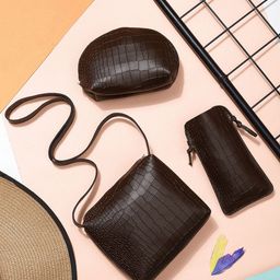LEGAL BRIBE Set Of 3 Animal Textured Sling Bag With Travel Pouch and Mobile Pouch-image-19