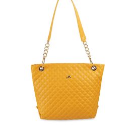 Metro Textured Structured Shoulder Bag With Quilted Style-image-9