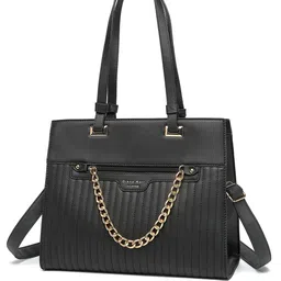 Diana Korr Striped PU Structured Handheld Bag image 5