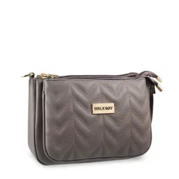 WALKWAY by Metro Grey Structured Sling Bag image 2