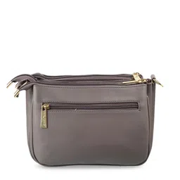 WALKWAY by Metro Grey Structured Sling Bag image 3