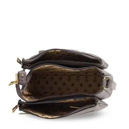 WALKWAY by Metro Grey Structured Sling Bag image 4