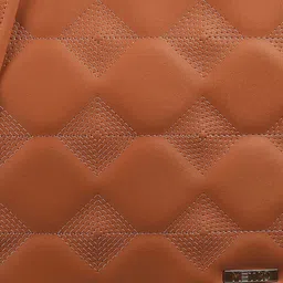 Metro Tan Textured Structured Handheld Bag with Quilted image 4