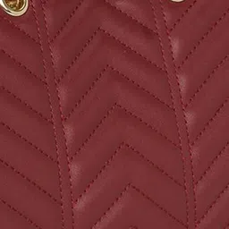 Forever Glam by Pantaloons PU Structured Handheld Bag with Quilted image 5
