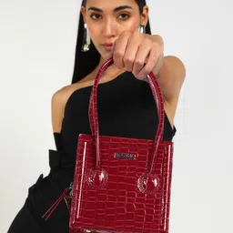 KLEIO Animal Textured PU Structured Handheld Bag-7