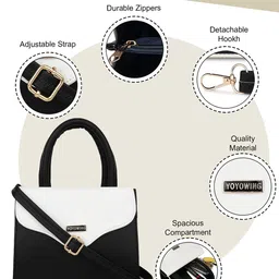 YOYOWING Structured Satchel Bag image 5