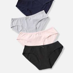 TOM & GEE Women Pack Of 4 Cotton Bikini Briefs 767 PANTY - BK-BL-GR-PK-M-picture-42