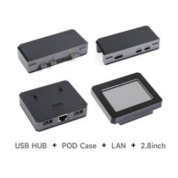 Waveshare Raspberry Pi Zero POD Kit C (HDMI USB HUB Module + Zero POD Case + 2.8inch LCD Module + Lan Module)-11