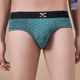 Masch Sports Pack Of 3 Printed Antimicrobial Basic Briefs BRF-3-PRT-EI-GRN-BLU-ET-GRY-image-43
