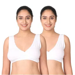 Morph Maternity Pack Of 2 Sleep Nursing Bras - White-picture-31