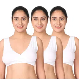 Morph Maternity Pack Of 3 Sleep Nursing Bras - White-picture-5