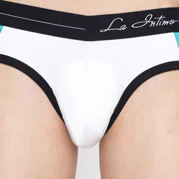 La Intimo Pack of 2 Anti Microbial Outer Elastic Briefs LIBR030B image 4