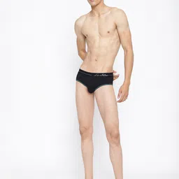 La Intimo Pack of 2 Anti Microbial Outer Elastic Briefs LIBR040B image 4