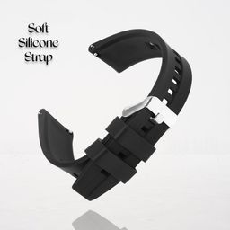 zelfo Smart Watch Strap Compatible with Noise Colorfit Pulse 3 Max Smart Watch - Silicon Line Strap image 3