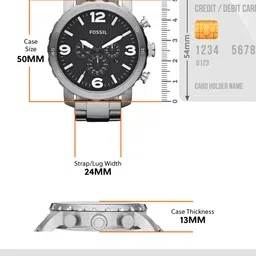 Fossil Men Black Dial Chronograph Watch JR1353I image 4