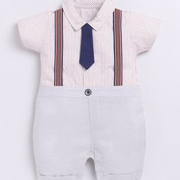 BABY GO Infant Boys Striped Pure Cotton Romper-image-26