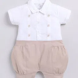 BABY GO Infant Girls Colourblocked Pure Cotton Romper-14