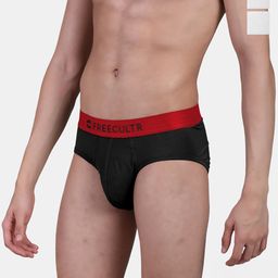 FREECULTR Pack Of 3 Anti Bacterial Micro Modal Airsoft Briefs FC-L-B-RBLK-RWH-RWH-03-image-17