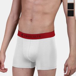 FREECULTR Pack of 4 Anti Bacterial Micro Modal Airsoft Trunks FC-L-T-RBLK-RBLK-RWH-RWH-04-image-21