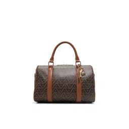 Aldo Ebover Brown Womens Barrel Duffle Bag with Detachable Strap-picture-26