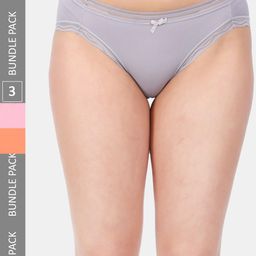 Amour Secret Women Pack Of 3 Anti-Bacterial Bikini Briefs-image-105