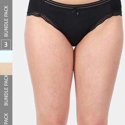 Amour Secret Women Pack Of 3  Mid RiseAnti-Bacterial Bikini Briefs-picture-21