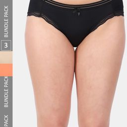 Amour Secret Pack Of 3 Anti-Bacterial Mid-Rise Bikini Briefs-image-15