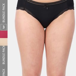 Amour Secret Women Pack Of 3 Anti-Bacterial Bikini Briefs-image-107