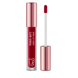 Lakme 9to5 Primer + Matte Liquid Lip Color 4.2 ml - Vivid Crimson MR3-9