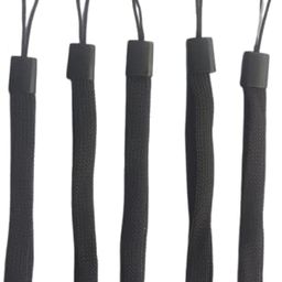 Hand Held Black Strap Designed for Cell Phone Cases Keys Cameras, Oximeter, ID Quick Lanyard String Pack of 5 (NOTE THIS IS NOT FOR WEARING ON WRIST) image 2