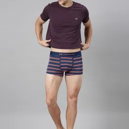 Force NXT Assorted Pack of 3 Striped Pure Cotton Short Trunks MNFL-66-R3-ASST-C1-PO3 image 2
