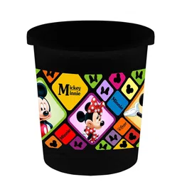 Kuber Industries Black & Red Printed Open Dustbins 5 L image 3
