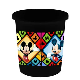 Kuber Industries Black & Red Printed Open Dustbins 5 L image 5