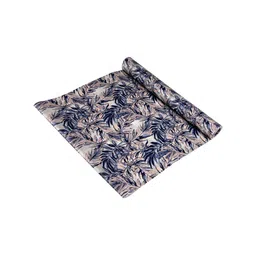 Kuber Industries Blue Floral PVC Kitchen Shelf Liner Organiser 5m-66