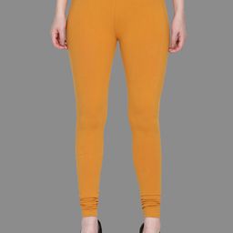SPIFFY Women Plus Size Mustard Yellow Solid Churidar-picture-19