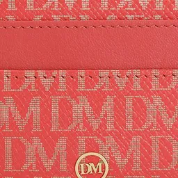 Da Milano Unisex Typography Printed Leather Card Holder image 3