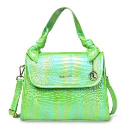 Pelle Luxur Women'S Light Green Premium Pu Medium Satchel Bag-picture-27
