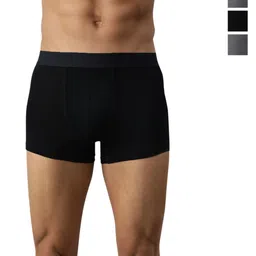 Heelium Men Pack Of 4 Odour Free Mid-Rise Trunks P4_TRUNK_BLKGRE_S-image-26