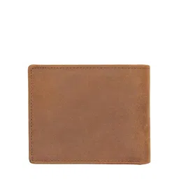 WildHorn Men Tan Graphic Printed Leather Two Fold Wallet with RFID image 5