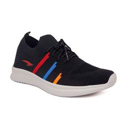 ASIAN Men Black Striped Sneakers-image-45