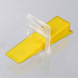 FLAMINGO ENTERPRISE Tiles Level Tool Set 100 Wedges 100 Clip 4mm Lever Tool | 11 cm image 1