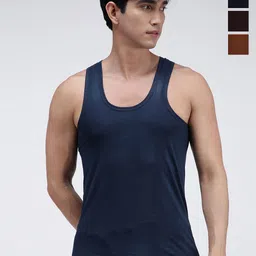 AMUL COMFY Pack Of 4 Pure Cotton Solid Undershirt AC-CVESTRN-MULTI-S-5PC-image-52