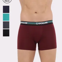 Dollar Bigboss Men Solid Pack of 5 Shuffle Intellisoft Trunk-19